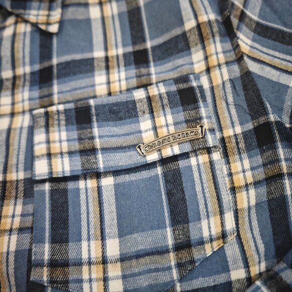 Chrome Hearts Check Quilted Shirt Jacket - Picture 5 of 11